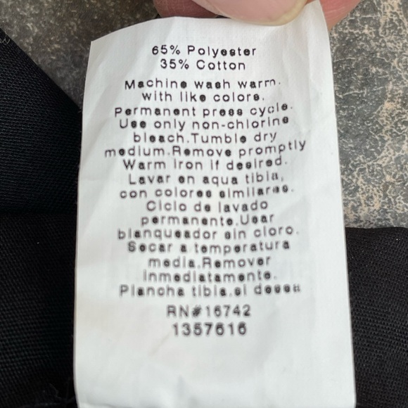 Fundamentals by White Swan Black Drawstring Pull On Scrub Pants Small New - Picture 10 of 10